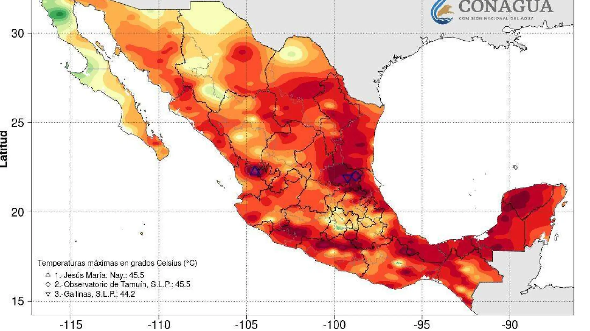 Temperaturas México